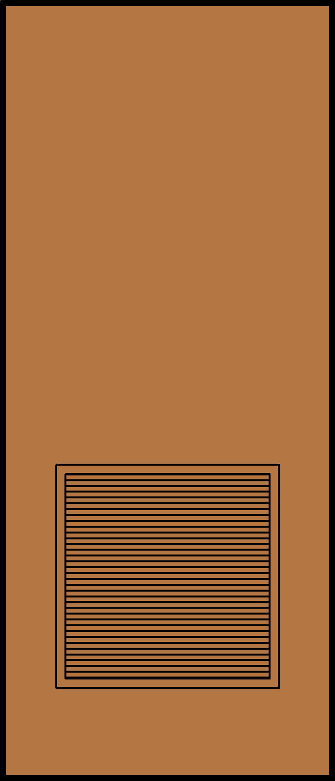 Full Louver Wood Door